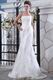 Slight Cheap Strapless Appliqued Trumpet Bridal Wedding Dress