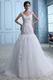 Beautiful Straps Appliqued Mermaid Fishtail Wedding Dresses Gowns