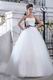 Pretty Sweetheart Ball Gown With Brown Belt Wedding Dress For Sell