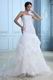 Elegant Sleeveless Appliqued Ivory Organza Wedding Dress Shop