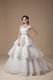 Discount Ivory Organza Stain Layers Wedding Dress Manufacturer