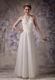 Pretty Halter Appliqued Wedding Dress For 2014 Bride