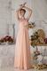 Wholesale One Shoulder Other Side Zipper Orange Pink Prom Dress China