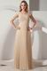 Inexpensive Champagne Chiffon Evening Dress For Sale