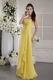 New Arrival Yellow Prom Dress With Handcrafted Flowers