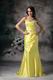 Column Sweetheart Canary Yellow Pretty Prom Dress Cheap