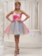 Fairy Three Colors Three Layers Colorful Skirt Homecoming Dress Gradient