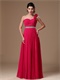 Fuchsia One Shoulder Skirt Formal Evening Prom Dress Femme