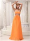 Sexy Orange Empire Custom Made Prom Dress For Social Dance Party