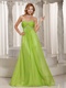 Sweetheart Yellow Green Sunny Popular Outdoor Occasion Prom Dress