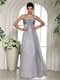 Stage Chorus Group Silver Formal Evening Dress Sweetheart Floor Length