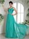 Most Choice Color List Turquoise One Shoulder Formal Prom Gowns