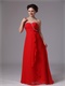 Supplier Direct Selling Red Sweetheart Chiffon Prom Dress Beautiful Women