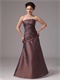Strapless Old Women Mother Of Bride Dress Wedding Ceremony Cheap Price