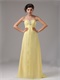 Detroit Yellow Chiffon Sweetheart Floor Length Evening Dress Under 90