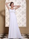 Terse V-neck Beaded Chest Chiffon Column Mother Of The Bride Dress Promotion