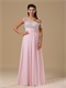 Asymmetrical Straps Midsection Translucent Sequin Inside Skirt Baby Pink Prom Dress