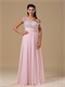 Asymmetrical Straps Midsection Translucent Sequin Inside Skirt Baby Pink Prom Dress