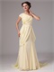 One Shoulder Slim Daffodil Chiffon Mother Of The Bride Dress Store Near Me