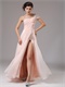 Blush Pearl Pink Chiffon Single Shoulder Dress To Attend Annual Meeting