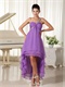 One Shoulder Purple Graduation Dress For Yong Girl Customize Plus Size