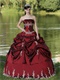 Hot Sell Burgundy Quinceanera Dress Party Wear With Silver Embroidery
