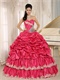 2019 Pretty Rose Hot Pink Brightly Quinceanera Cake Gowns Maiden