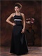 Enchanting Halter Floor-length Black Mother Dress For Wedding Promotion