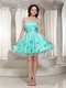 New Brand Knee Length Ice Apple Green Prom Dress Best Choice List