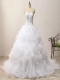 Ruffles Skirt Affordable White Court Train Wedding Gowns China
