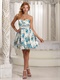 Cute Sweetheart Printed Fabric Spring Wear Homecoming Dress Under 80
