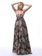 Alluring Multi-color Leopard Prom Dress For Graduation At Sales Promotion