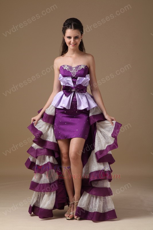 cocktail dress purple color