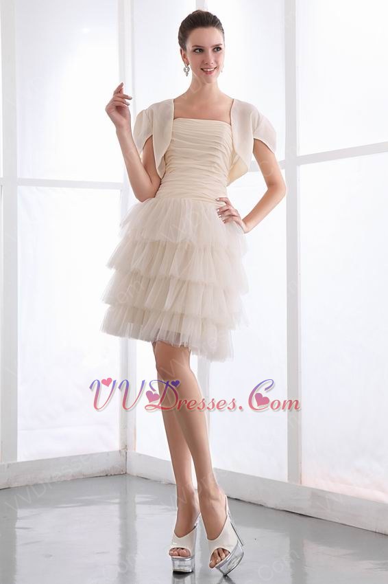 cream colored chiffon dresses