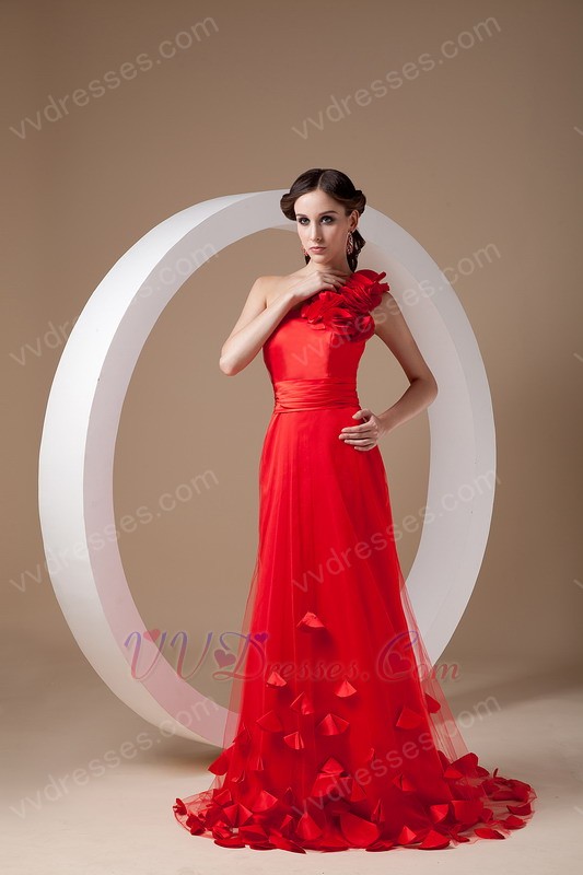 ... Prom Dresses :: Featured 2014 Top 10 One Shoulder Scarlet Prom Dress