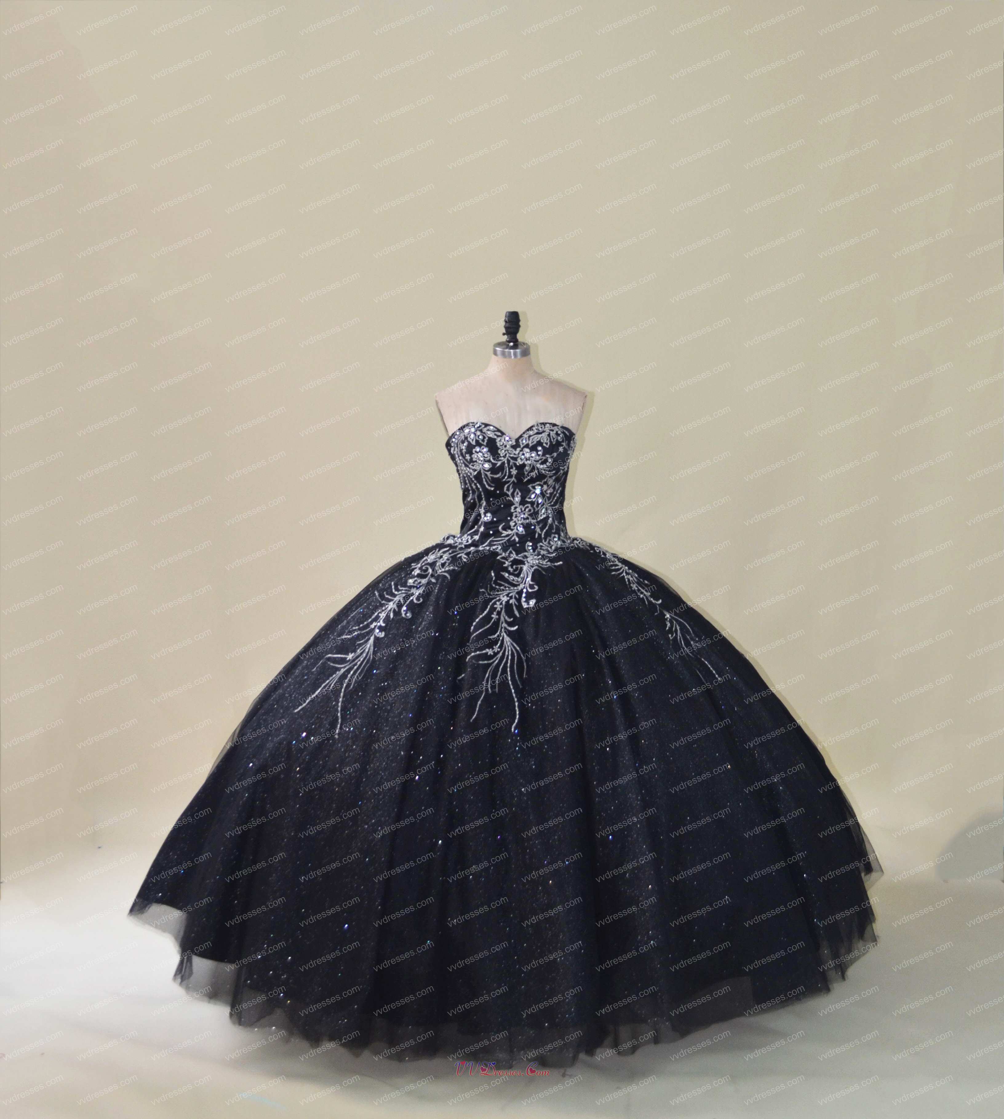 Black And Silver Quinceanera Dresses ...