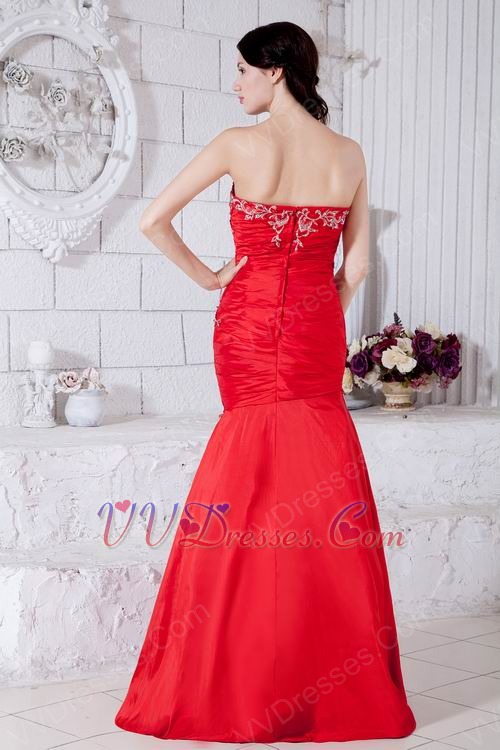 ... Dresses :: Embroidery Mermaid Red Formal Evening Dress For Juniors
