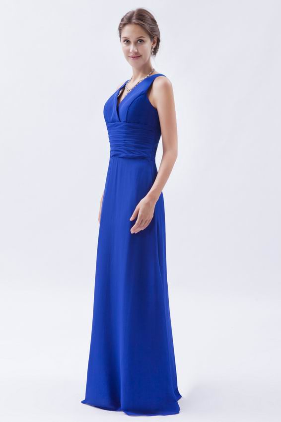 Cheap V-Neck Royal Blue Pro Party Dress For Sale