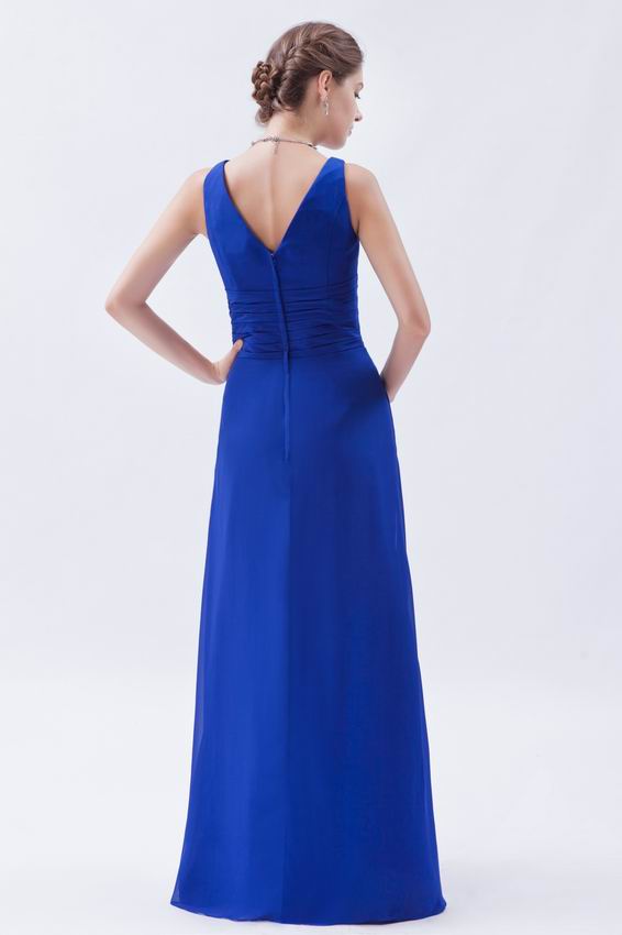 Cheap V-Neck Royal Blue Pro Party Dress For Sale