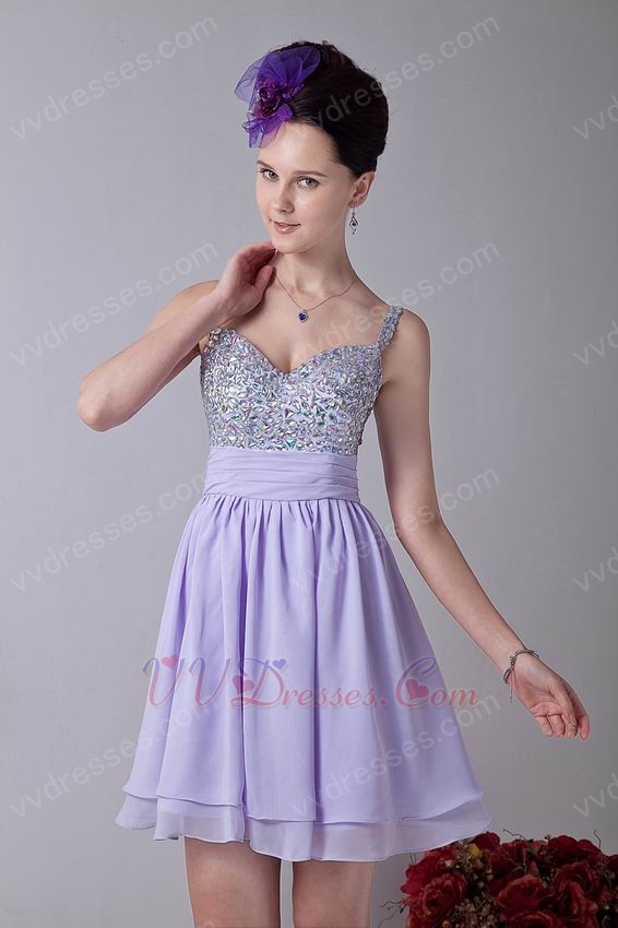 :: Short Prom Dresses :: Discount Spaghetti Straps Coloured Diamond ...